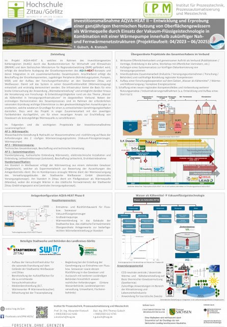 Projektposter AQVA-HEAT II